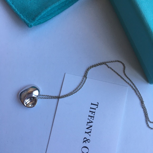 Tiffany Heart Necklace Vintage 16” Sterling Silver - Picture 4 of 7